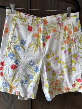 Averado Bessi Made in Italy, Floral Shorts Zip Pockets, USA 12